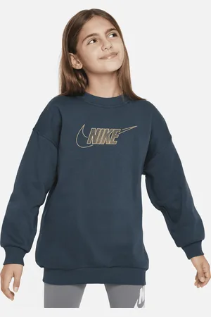 Nike Sweatshirt de gola redonda Sportswear Club Fleece Júnior (Rapariga)