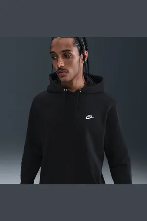 Nike Hoodie pullover de lã cardada Club para homem