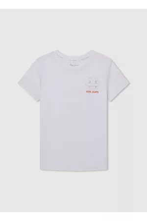Pepe Jeans Infantil T-shirts & Manga Curta - T-shirt com logo estampado