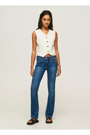 Pepe Jeans Calças Justas - Medium rise slim piccadilly jean