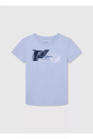 Pepe Jeans Infantil T-shirts & Manga Curta - T-shirt de algodão logo estampado