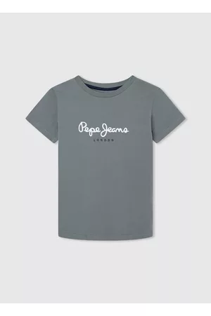 Pepe Jeans Infantil T-shirts & Manga Curta - T-shirt algodão logo estampado