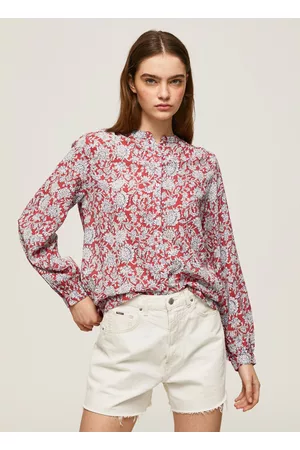 Pepe Jeans Mulher Blusas - Blusa padrão floral