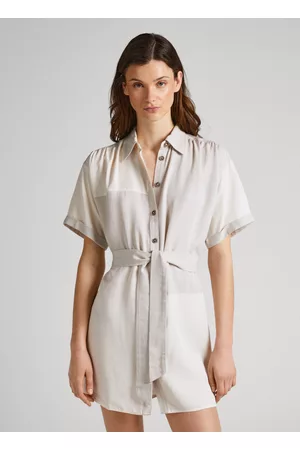 Pepe Jeans Mulher Vestidos Curtos - Vestido de efeito patch
