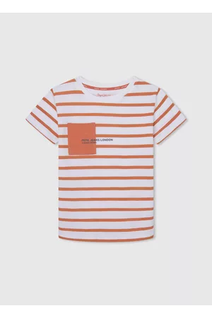 Pepe Jeans Menino T-shirts & Manga Curta - T-shirt logo bolso frontal