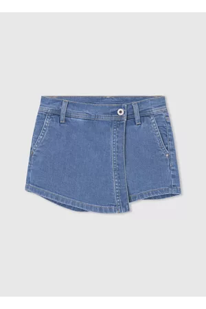 Pepe Jeans Menina Saias de Ganga & Denim - Shorts saia denim regular fit