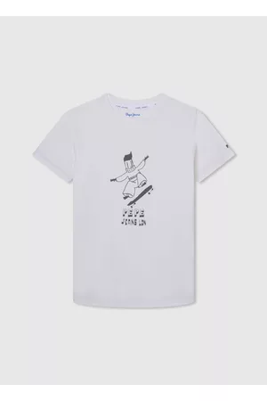 Pepe Jeans Menino T-shirts & Manga Curta - T-shirt com estampado gráfico