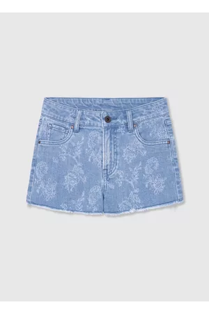 Pepe Jeans Menina Calções - Shorts denim patty padrão floral