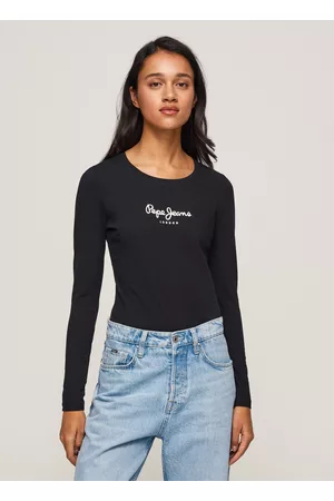 Pepe Jeans Mulher Sweatshirts - Camisola manga comprida de algodão