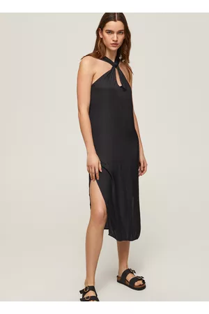 Pepe Jeans Mulher Vestidos para Festa & Cerimónia - Vestido de cetim casey liso