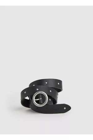Pepe Jeans Mulher Cintos & Suspensórios - Cinto de couro com fivela redonda