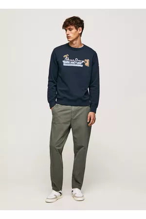 Pepe Jeans Homem Sweatshirts - Sweatshirt gola redonda algodão