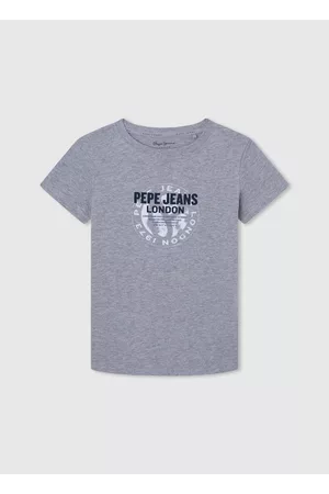 Pepe Jeans Menino T-shirts & Manga Curta - T-shirt de algodão logo estampado