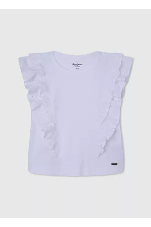 Pepe Jeans Menina T-shirts & Manga Curta - T-shirt folho duplo