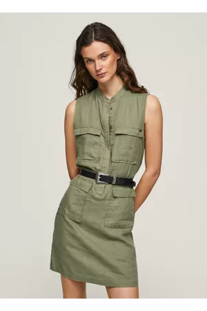 Pepe Jeans Mulher Vestidos Curtos - Vestido utility aura