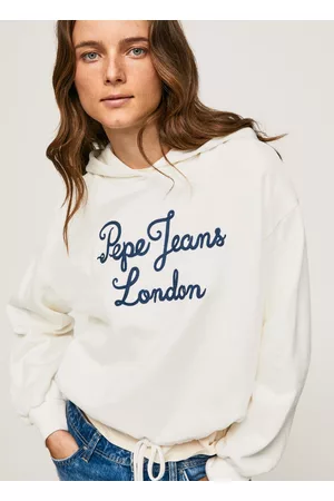 Pepe Jeans Mulher Sweatshirts - Sweatshirt de algodão logo bordado