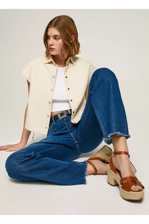 Pepe Jeans Mulher Sandálias - Sandálias de couro taffy day
