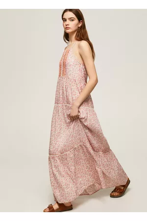 Pepe Jeans Mulher Vestidos Compridos & Casuais - Vestido parhi flores
