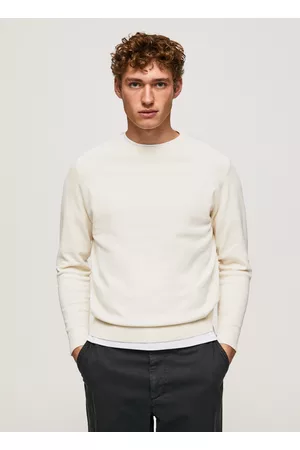 Pepe Jeans Homem Sweatshirts - Camisola de algodão de gola redonda