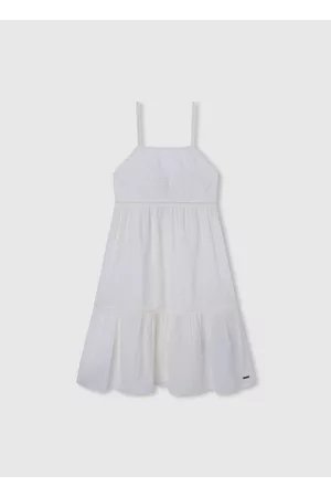 Pepe Jeans Menina Vestidos - Vestido de algodão romântico