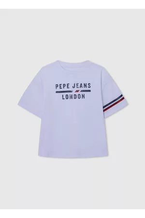 Pepe Jeans Menina T-shirts & Manga Curta - T-shirt fit boxy com logo estampado