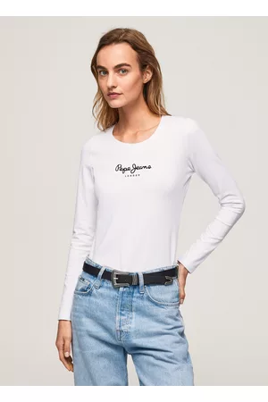Pepe Jeans Mulher Sweatshirts - Camisola manga comprida de algodão