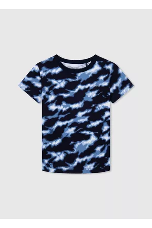 Pepe Jeans Menino T-shirts & Manga Curta - T-shirt de algodão camuflagem