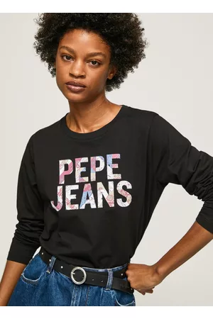 Pepe Jeans Mulher Sweatshirts - Camisola manga comprida logo patch