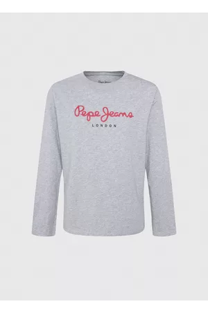 Pepe Jeans Menino T-shirts & Manga Curta - T-shirt manga comprida com logo