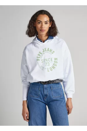 Pepe Jeans Mulher Sweatshirts - Sweatshirt algodão com capuz