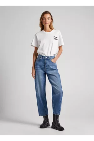 Pepe Jeans Mulher Calças, Calções & Jeans - Jeans addison balloon fit high-rise