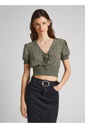 Pepe Jeans Mulher Blusas - Blusa estampado geométrico