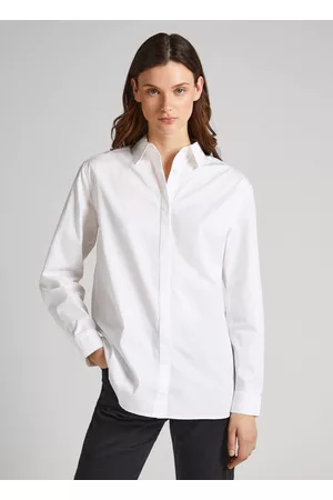 Pepe Jeans Mulher Camisas Casual - Camisa algodão popelina oversize fit