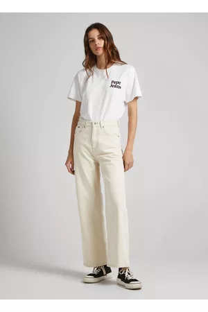 Pepe Jeans Mulher Calças, Calções & Jeans - Jeans lexa sky high rise wide leg