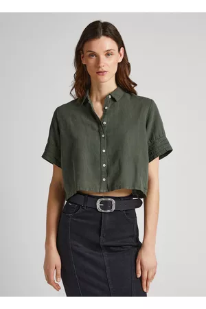 Pepe Jeans Mulher Camisas de Manga curta - Camisa manga curta detalhes abertos