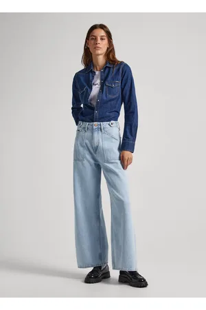 Calças & Jeans à Boca-de-sino Zara para Mulher em saldos - outlet