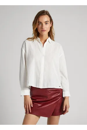 White Stripe Sheer Shirt