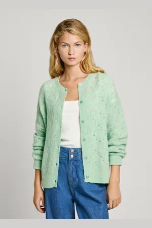 Pepe Jeans Cardigan de malha com decote redondo