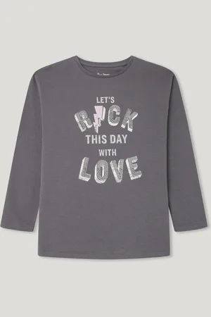 Pepe Jeans T-shirt de manga comprida estampada