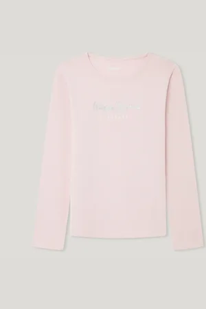 Pepe Jeans T-shirt manga comprida logo glitter