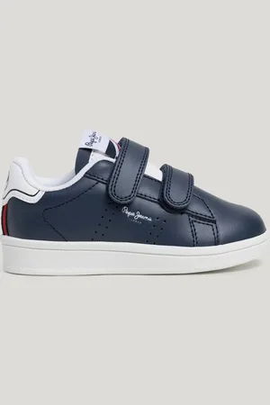 Pepe Jeans Sapatilhas de couro com fecho velcro
