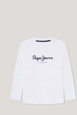 Pepe Jeans T-shirt manga comprida logo estampado