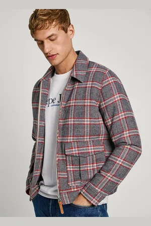 Pepe Jeans Blusão bomber xadrez