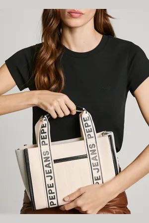 Pepe Jeans Mala de ombro com detalhes efeito pele