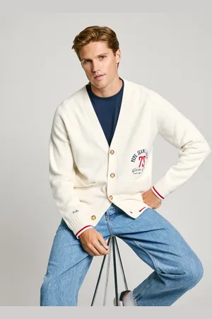 Pepe Jeans Cardigan logo bordado relaxed fit