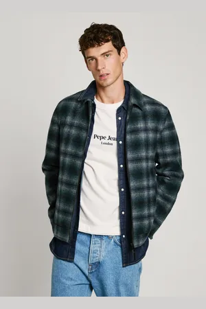 Pepe Jeans Casaco de lã xadrez