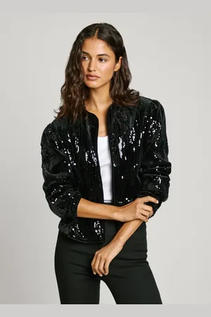 Pepe Jeans Casaco bombazina com lantejoulas