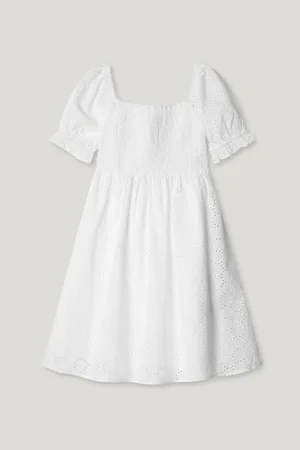 Pepe Jeans Vestido curto popelina bordado inglês