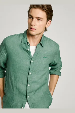 Pepe Jeans Camisa logo bordado regular fit