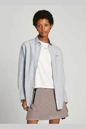 Pepe Jeans Camisa às riscas com logo bordado